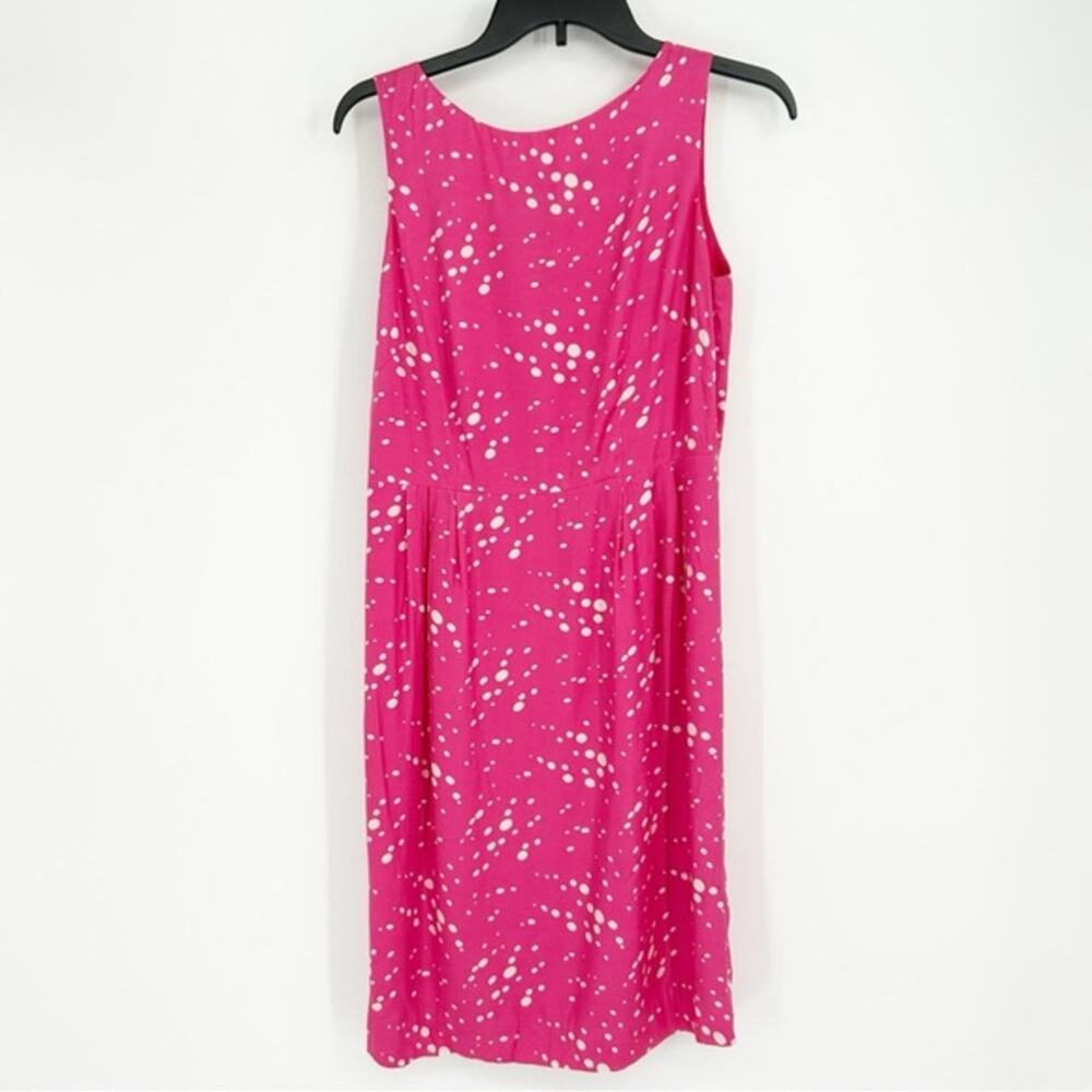 Boden‎ Bright Pink Silk Blend Shift Dress Size 6R Business Casual
